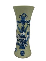 Chinese Celadon Glazed Blue & White Vase