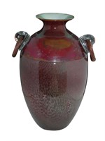 David Bennett Blown Cased Glass Vase