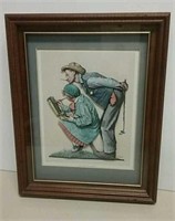 Norman Rockwell Hayseed Critic Framed 3D Paper