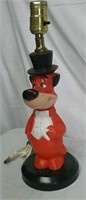 Huckleberry Hound Lamp 14" Tall  Tested & Working