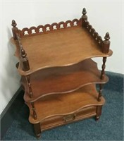 Wooden Decorative Stand With Drawer 14" X 18" X