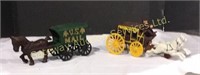 Cast Iron Horse and Wagon