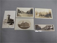 LOT OF 5 NORWICH ONT. REAL PHOTO POST CARDS