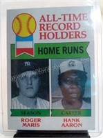 1979 Topps Roger Maris & Hank Aaron  #413