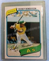 1980 Topps Rickey Henderson RC #482