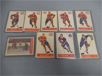 LOT OF 9 MONTREAL & MAPLE LEAF HOCKEY CARDS
