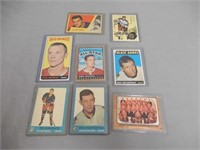 LOT OF 8 1960'S TOPPS HOCKEY CARDS