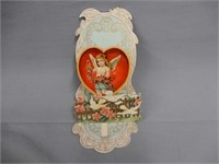 VINTAGE "TRUE LOVE" 2-D EMBOSSED VALENTINE CARD