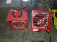2 heavy duty portable heaters