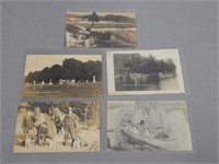 LOT OF 5 OTTERVILLE VINTAGE REAL PHOTO POSTCARDS