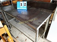 2) 4' Stainless Top Tables