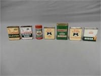 GROUPING OF 7 VINTAGE SPICE TINS