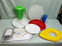 Plastic serving items