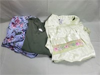 2 blouses and pajama set