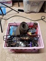 Pink Crate of Random tool like items