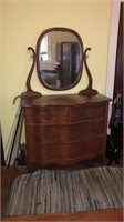 Vintage antique dresser with mirror