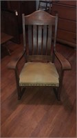 Wooden rocking chair