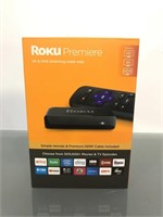 Roku Premier 4K streaming device opened box