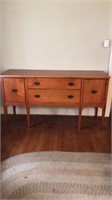 Birdseye maple buffet table