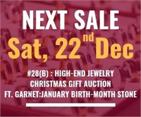 Next Sale #28(B): Saturday, Dec 22