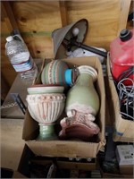 Box of pottery pieces