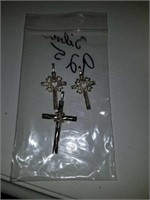 Bag of 3 crosses marked 925