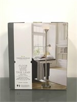 Threshold floor lamp with task lamp complete