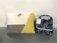 New throw pillow and lunch tote