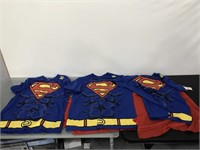 Three new L Superman T-shirt’s with capes glow in
