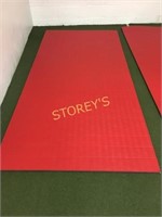 Red Gymnastics Mat - 4' x 102" x 1" thick