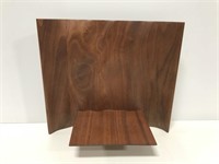 Signed rare Roger Sloan MCM modernist wood shelf
