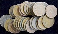 Coins - 30 Inidian Head Pennies