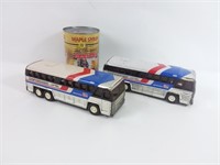 2 autobus miniatures Buddy Corp, Japon, 1979