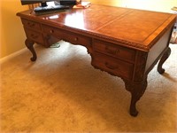 Huge French Carved Writers Desk - MUST SEE