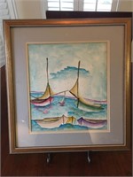 Framed Original Watercolor by Charles