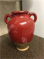 Southern Living Art Pottery Burgundy Vase