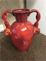 Fine CBK Casa Cristina Burgundy Art Pottery Vase