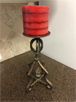 Luxury Iron Candleholder 11" - See Photos