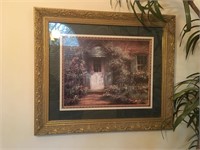 RARE Donny Finley Gold Gilt Framed Lithograph