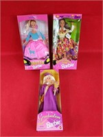 Three Vintage Barbie Dolls