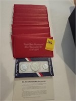 10 United States Bicentennial Silver Sets