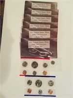 6- 1986 Uncirculated Coin Sets w/ West Point Dime
