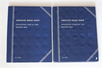2 Books 1909-1940 & 1941-1954 Partial Penny sets