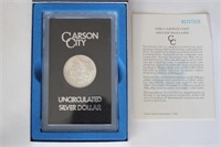 1884 Carson City Silver Dollar, Uncirculated