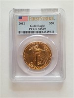 2012 Liberty $50 Gold Piece. 1 oz. Fine Gold.