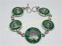 GORGEOUS STERLING SILVER MEXICAN BRACELET