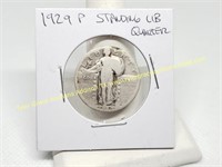 1929 STANDING LIBERTY SILVER QUARTER COIN
