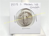 1928-S STANDING LIBERTY SILVER QUARTER COIN
