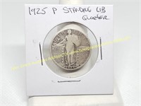1925 STANDING LIBERTY SILVER QUARTER COIN