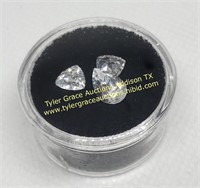 3PC CLEAR STONES